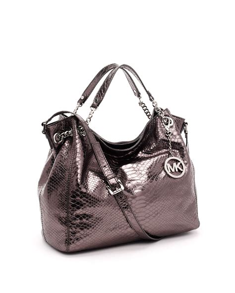 michael kors jet set chain shoulder tote gunmetal